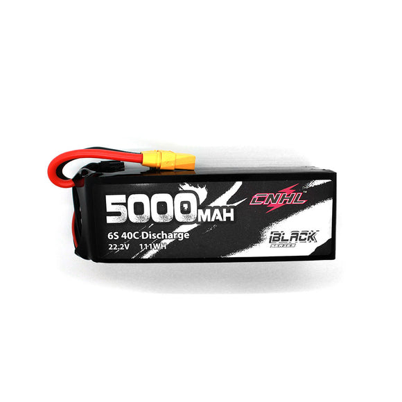 CNHL BLACK SERIES 5000mAh 22.2V 6S 40C Lipo Battery XT90 Plug for RC Drone FPV Racing