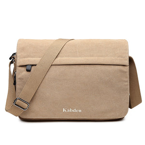 Canvas Simple Casual Shoulder Messenger Crossbody Bag For Men