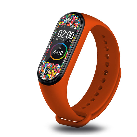 Colorful Pattern Sticker Watch Screen Protector for Xiaomi Miband 4