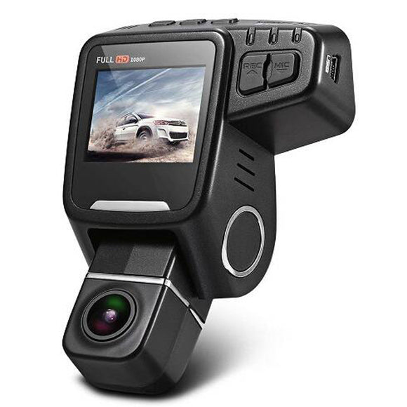 T682D Concealed Front And Rear Dual-way Car DVR Can Be Horizontal 360 Degrees Vertical 90 Degree Rot