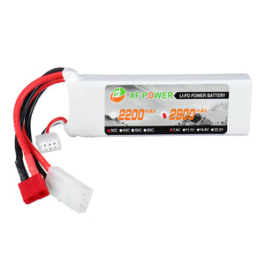 XF Power 7.4V 2800mAh 30C 2S Lipo Battery T Tamiya Plug for RC Model