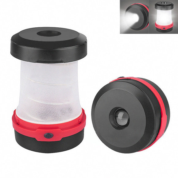 3W Solar Retractable LED Outdoor Camping Lantern Light Portable Tent Emergency Flashlight