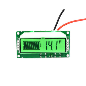 DC 12V-60V 2S-15S LCD Lead Acid Lithium Battery Voltmeter Power Meter Display Battery Capacity Indicator