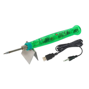 Pro'skit SI-168U USB Powered Soldering Iron 8W 5V Electric Soldering Iron Gun with Solder Tips Kit