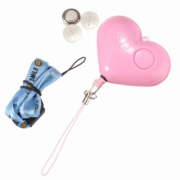 Personal Security Alarm Keychain Preventing Women Cell Phone Noise with LED Light