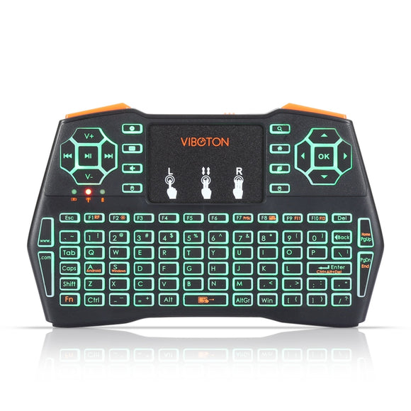 VIBOTON i8 Plus 2.4GHz Wireless Backlight Keyboard With Mouse Touchpad For Android TV Box Xbox