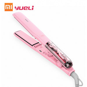 XIAOMI YUELI Hair Straightener Vapor Steam Curler Mini Portable Less Hair Damage 5 Levels Adjustable Temp for Traveling Home