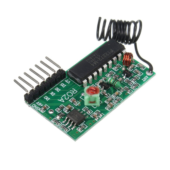 315/433Mhz 4 CH IC 2262/2272 Key 5V Wireless Remote Control Receiver Module