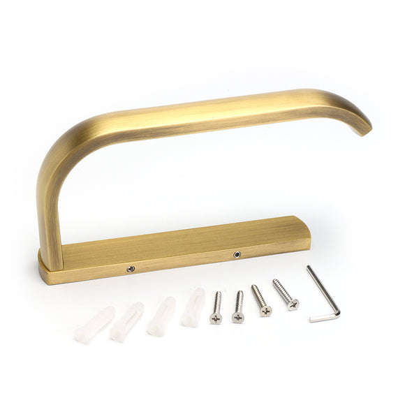 Brass Wall Mounted Bathroom Toilet Paper Holder Rack Tissue Roll Stand Hook