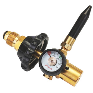 Helium Latex Balloon Air Inflator Regulator With Gauge For CGA580 Tank Valves