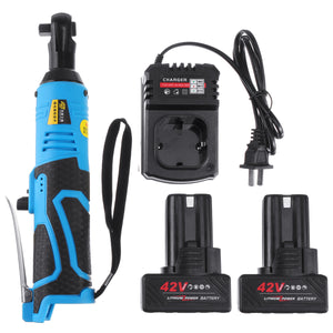 42V 90N.m 3/8 Cordless Electric Ratchet Wrench Tool 2 x Battery & Charger Kit"