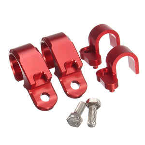 4pcs CNC Front & Rear Brake Line Hose Clamps Motorcycle Holder For Honda CRF250L CRF250M 12-15