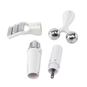 3 In 1 Roller Face Massager Viabration Electric Manual Massager Face Lift Tool Firming Beauty Massage Body Face Rejuvenation