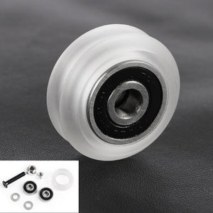 White Color Double V-Wheel W-Slot / V-Slot Passive Pulley Kit For 3D Printer Engraving Machine CNC Machine