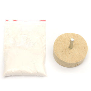 Felt Polishing Wheel with Cerium Oxide Powder Glass Polishing Kit