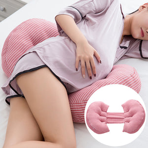 Women Gravida Women Splicing Solid Sleeping U-Shaped Pillow Abdominal Cushion