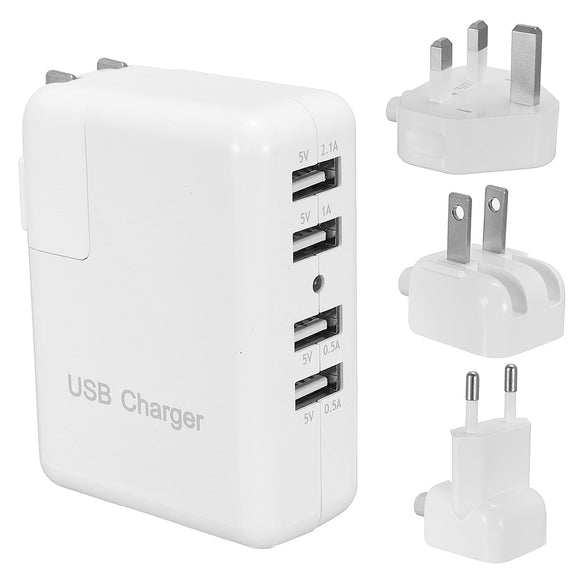 Bakeey 4.1A 4 USB Ports Wall Travel Fast Charging Power Charger For iphone X 8/8Plus Samsung S8/8P