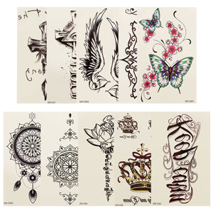 Temporary Tattoo Stickers Waterproof Sweatproof Artistic Creative Body Arm Legs Stickers