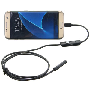 7mm 6 LED Micro USB Endoscope Waterproof Inspection Camera 1M for Samsung Xiaomi PC