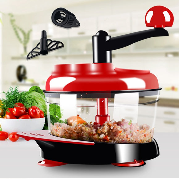 KCASA KC-FPM20 Multifunction Vegetable Chopper Food Processor Kitchen Manual Fruit Chopper Cutter Mi