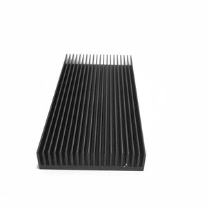 Black Aluminum Alloy Dense Tooth Heatsink 48x11x100mm for Raspberry Pi Projects