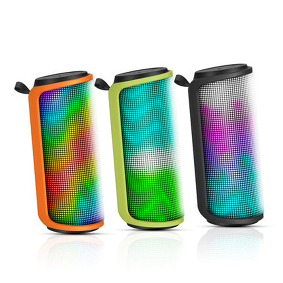 LEnRuE M4 Outdoor Portable LED Colorful Lamp TF Card AUX Bass Bluetooth Speaker With Mic