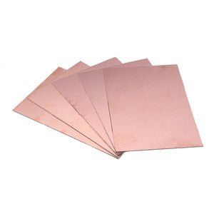 5pcs 100x150 x1.0mm Double-sided Copper PCB Board FR4 Fiberglass Board