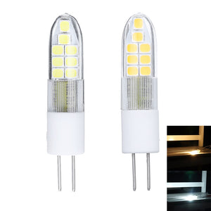 AC/DC12V 2.5W G4 Warm White Pure White 2835 Ceramics 16LED Corn Light Bulb for Indoor Chandelier Use