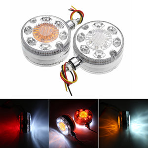 24V 24LED Chrome Red White Amber Side Marker Lights