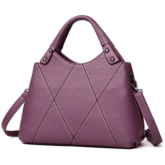 Women Pu Leather Tote Handbag Classic Crossbody Bag