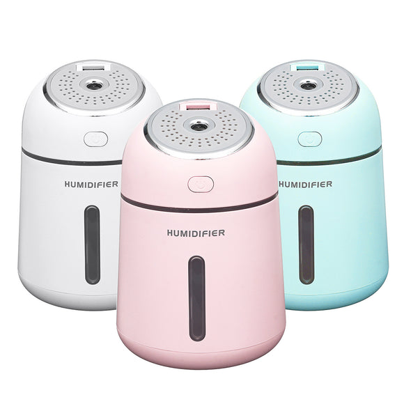 Air Purifier Household Mini Aromatherapy Humidifier LED Night Light Small Fan