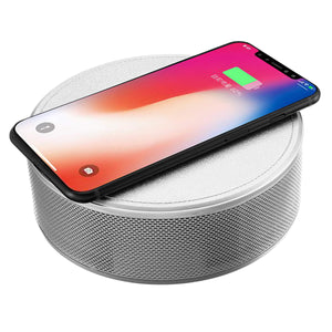 JY-29C Qi Wireless Charger Bluetooth Wireless NFC Speaker Music Player with Alarm Clock