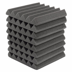 8Pcs 305x305x45mm Soundproofing Sound-Absorbing Noise Foam Tiles