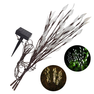 Solar Powered Waterproof 60 LED Branch Tree Leaf Garden Lawn Light Outdoor Landscape Lamp