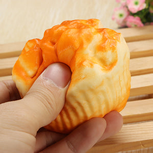 6cm Cute Puff Bread Charms Kawaii Squishy Soft Slow Rising Toy Decoration