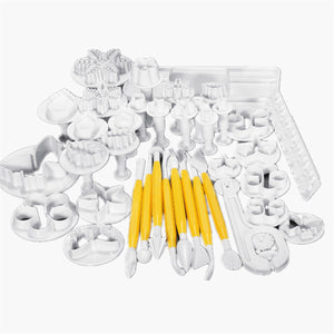 12Sets 37PCS Fondant Cake Decorating Mold Set 04021