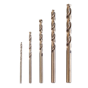 JIMI Upgrade 5Pcs 2-6mm Drill Bits HSS-CO Cobalt Twist Drill Bit For Bosch Dremel Rotary Tool