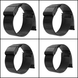 18/20/22/24mm Black Stainless Steel Mesh Net Watch Band