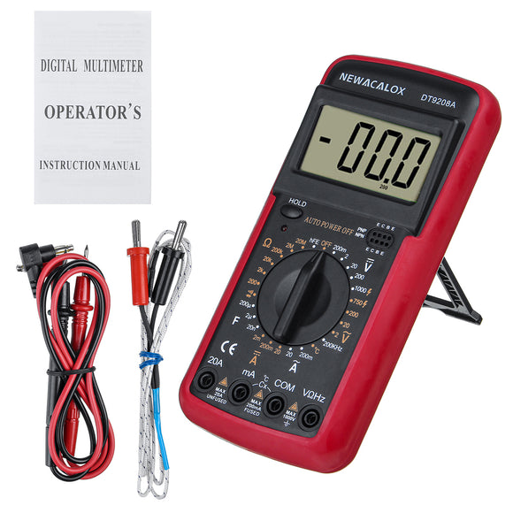 LCD Digital Multimeter AC DC Voltmeter Ohmmeter Tester Voltage Current Meter