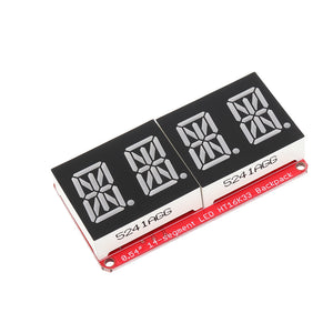 5pcs 4-bit Pozidriv 0.54 Inch 14-segment LED Digital Tube Module Red I2C Control 2-line Control LED Display Screen Module