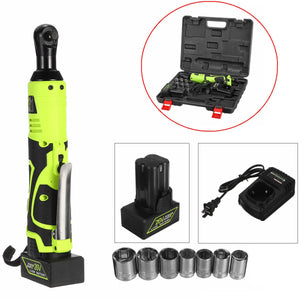 26V 80N.m 3/8'' Cordless Electric Nut Ratchet Wrench Driver w+ Battery & Box