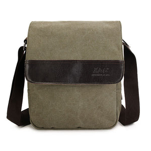 Men Retro Canvas Casual Business Dating Shoulder Crossbody Bag