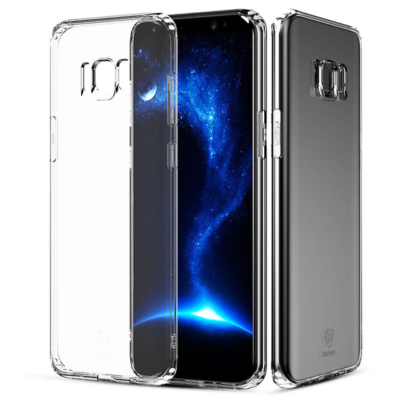 Baseus Transparent Soft TPU Ultra Thin Shockproof Back Cover Case for Samsung Galaxy S8 Plus