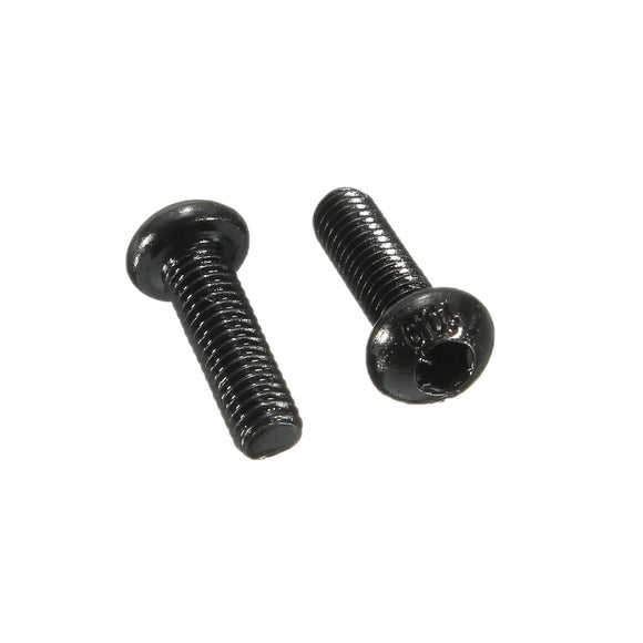 Suleve M3CH1 100Pcs M3 Carbon Steel Button Head Hex Socket Cap Screw Bolt Metric Allen Bolt