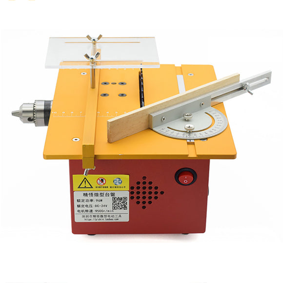 T60 DC 12-24vDC Mini Table Saw DIY Woodworking Saw Table Cutter Small Chainsaw 9000r / min