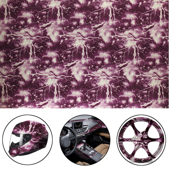 Cool Purple Lightning Hydrographic Water Transfer Film Hydro Dipping DIP Print Film