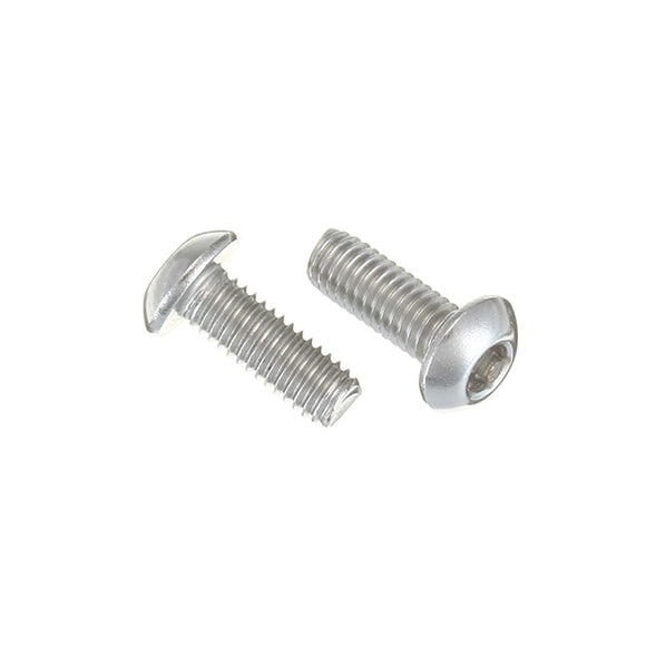 Suleve M3SH6 50Pcs M3 Stainless Steel Hex Socket Button Round Head Cap Screw Bolts 4-20mm Optional