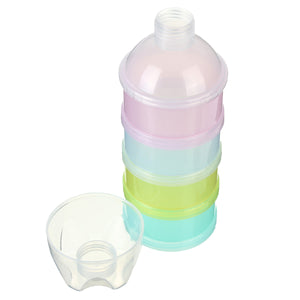 4 Layers Baby Kids Milk Powder Dispenser Container Storage Formula Home Kitchen Feeding Box