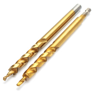 3/8 Inch 9.5mm Twist Step Drill Bit With Titanium Coated for Pocket Hole Jig Woodworking