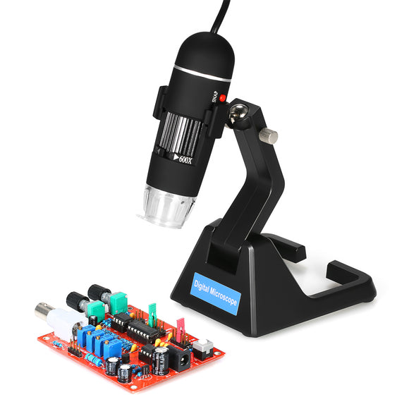 S09 25X-600X Digital 2.0MP Microscope Continuous Magnifier with High-End Universal Bracket